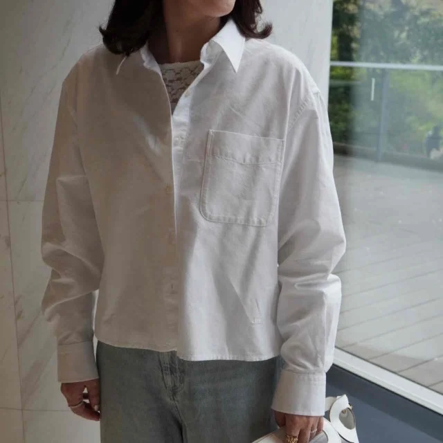 レーストップス×オックスフォードシャツ