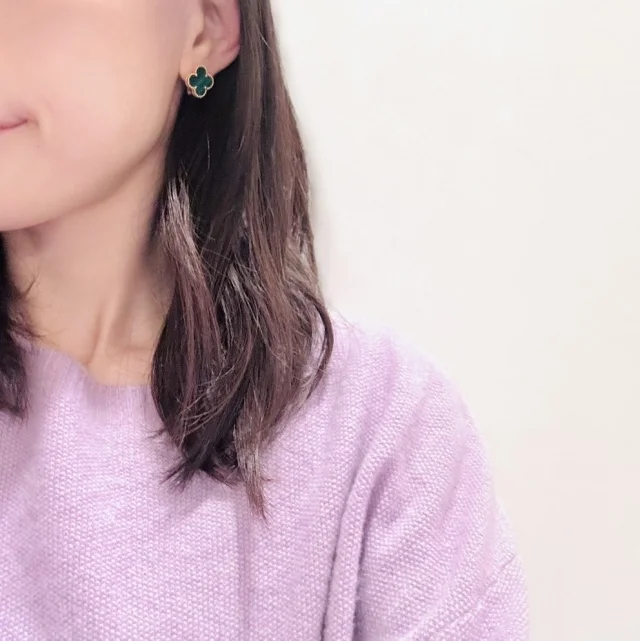 vancleef&amp;arpels、ヴァンクリーフ、アルハンブラ、マラカイト