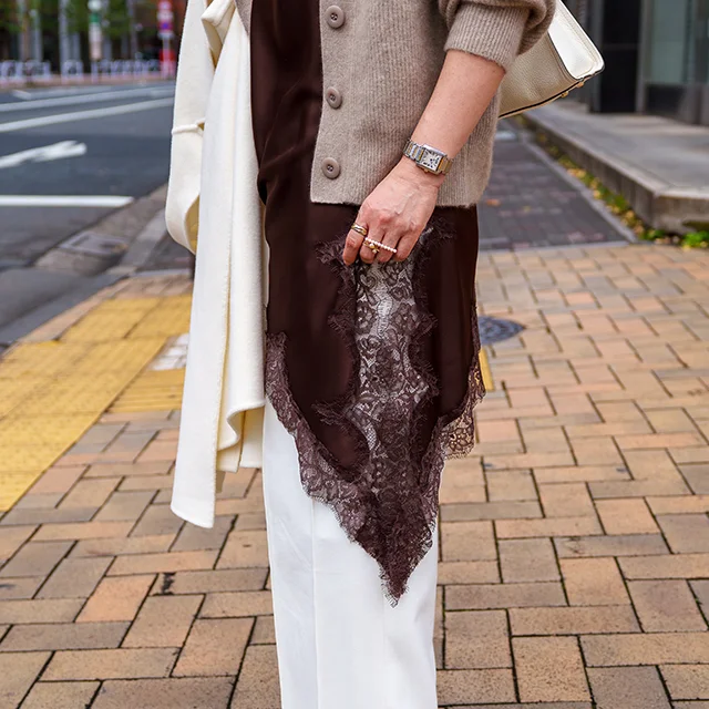 話題のキャミワンピを品よく。大人のランチスタイル_1_1