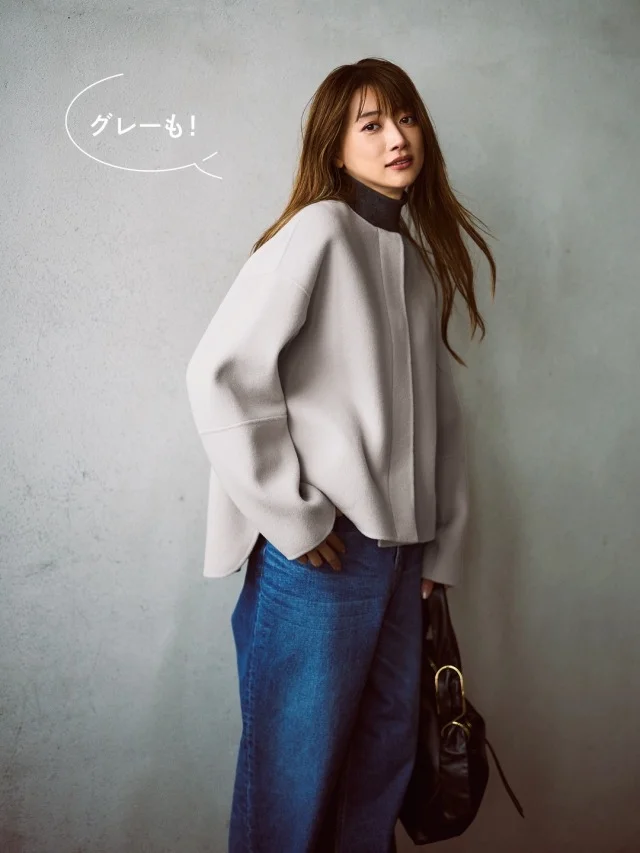 グレーもいろんなコーデに合いそう！