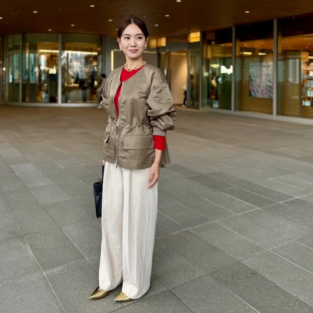 【プルミエ×GU】旬のブルゾンでつくる大人カジュアル_1_3