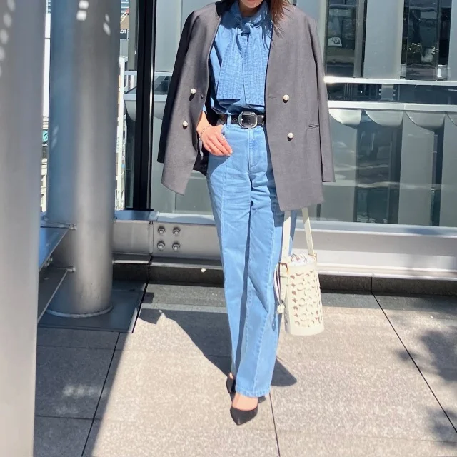 【Marisol美女組オフ会コーデ＠銀座】デニムで作る春のカジュアルパーティスタイル_1_3