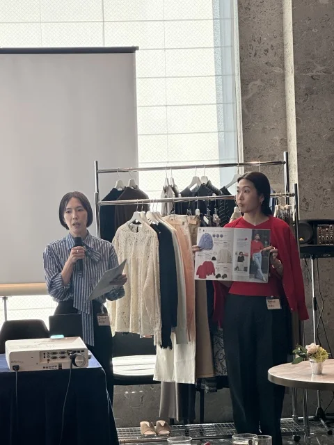 美女組オフ会へ｜ドレスコード春色コーデは水色シアーワンピース_1_4-1