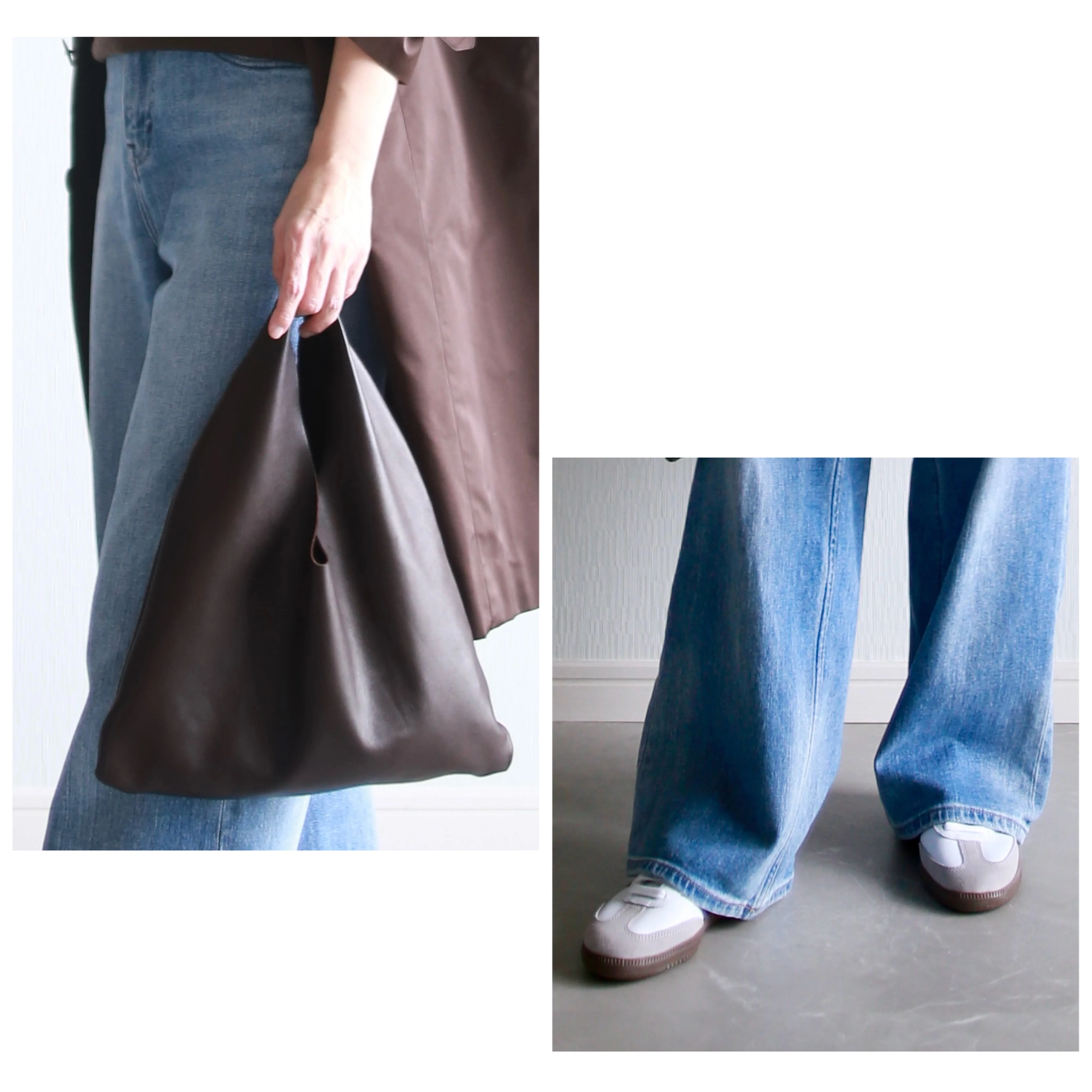 ーコーデ　therow madisonblue healthydenim betoupe adidas SambaOG