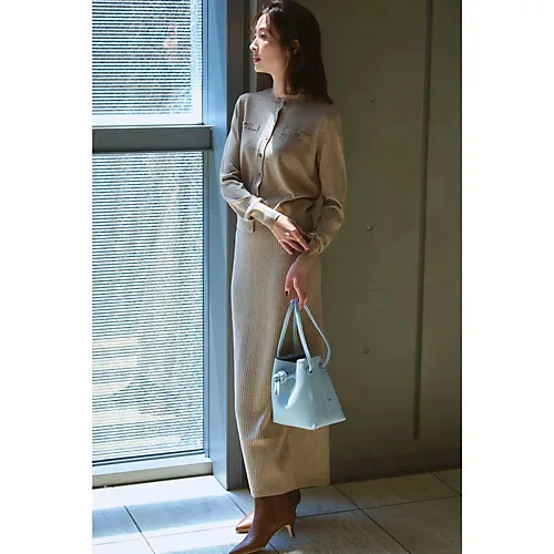 M7days 　細見えリブニットスカート