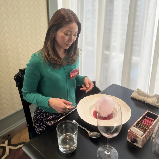 お料理が運ばれてくるたびにわくわくします