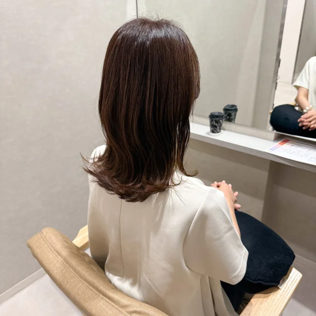 後ろから撮った写真