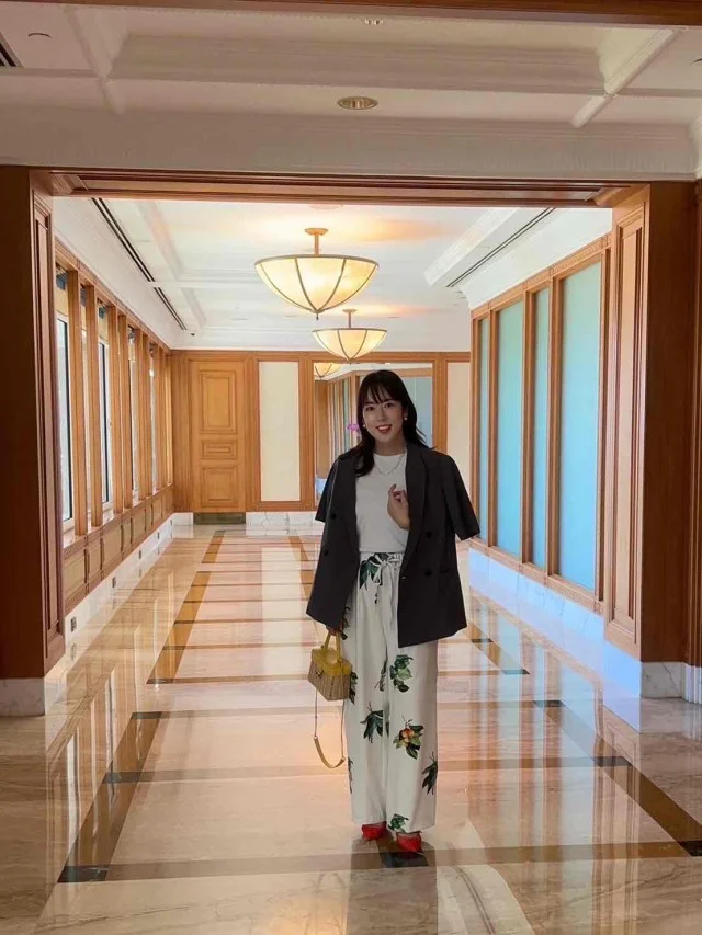 ジャケットをプラスしてきちんと感を。