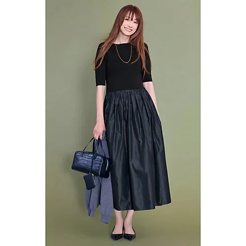 プルミエ アロンディスモン　【Marisol別注】ニットドッキングワンピース