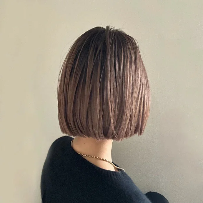 後ろから見た 人気ボブヘアスタイル4位の髪型