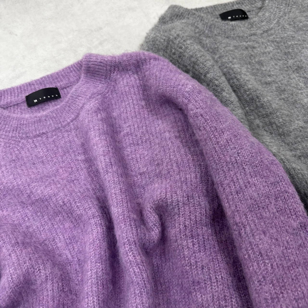 M7days（エムセブンデイズ）モヘア混ふわ軽コンパクトニット