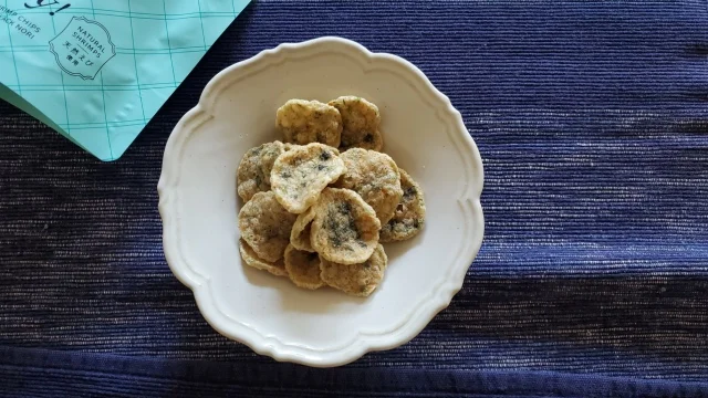  天然海老を約6割使用したLOVE ebby! TOKYOのえびチップス