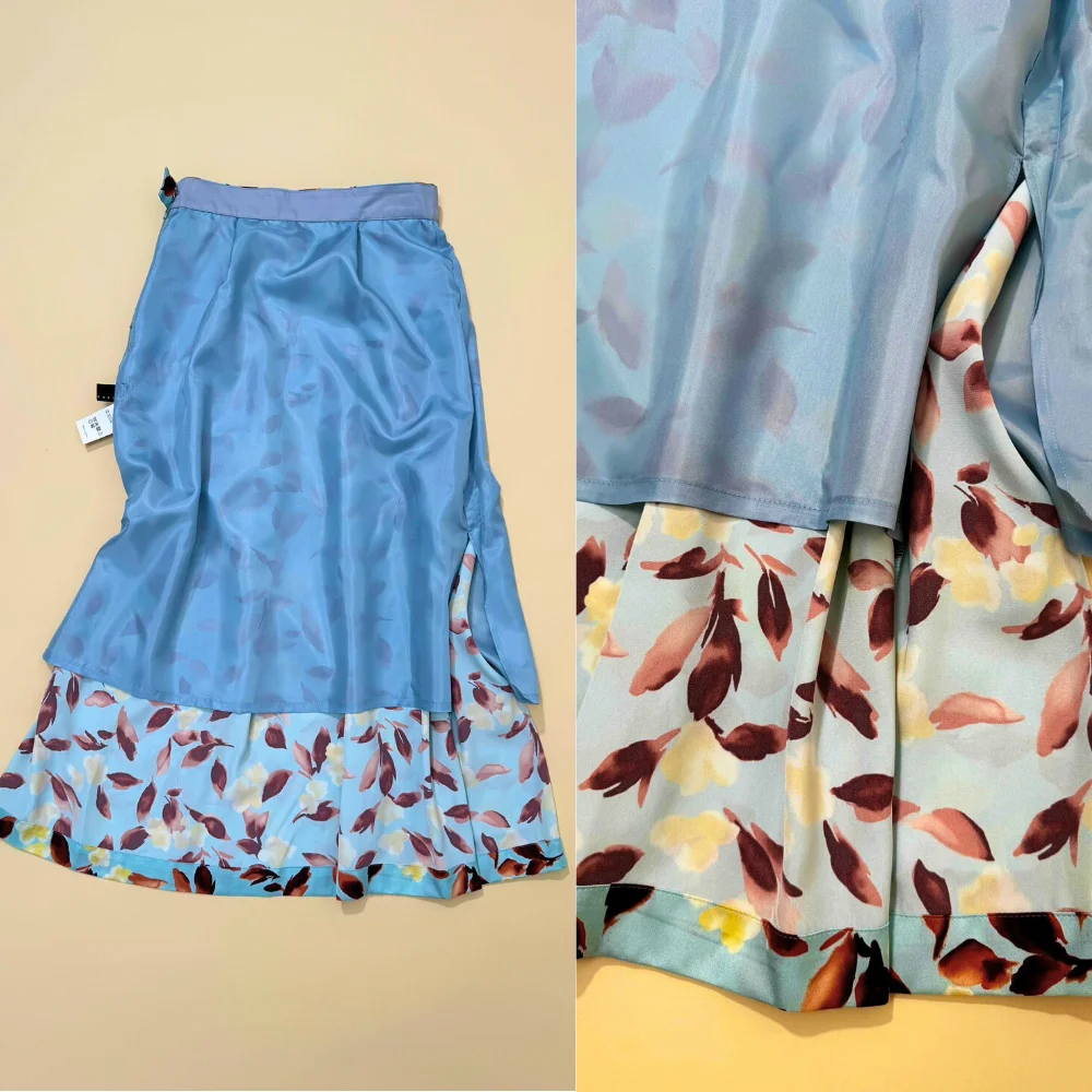 スリット入りの裏地