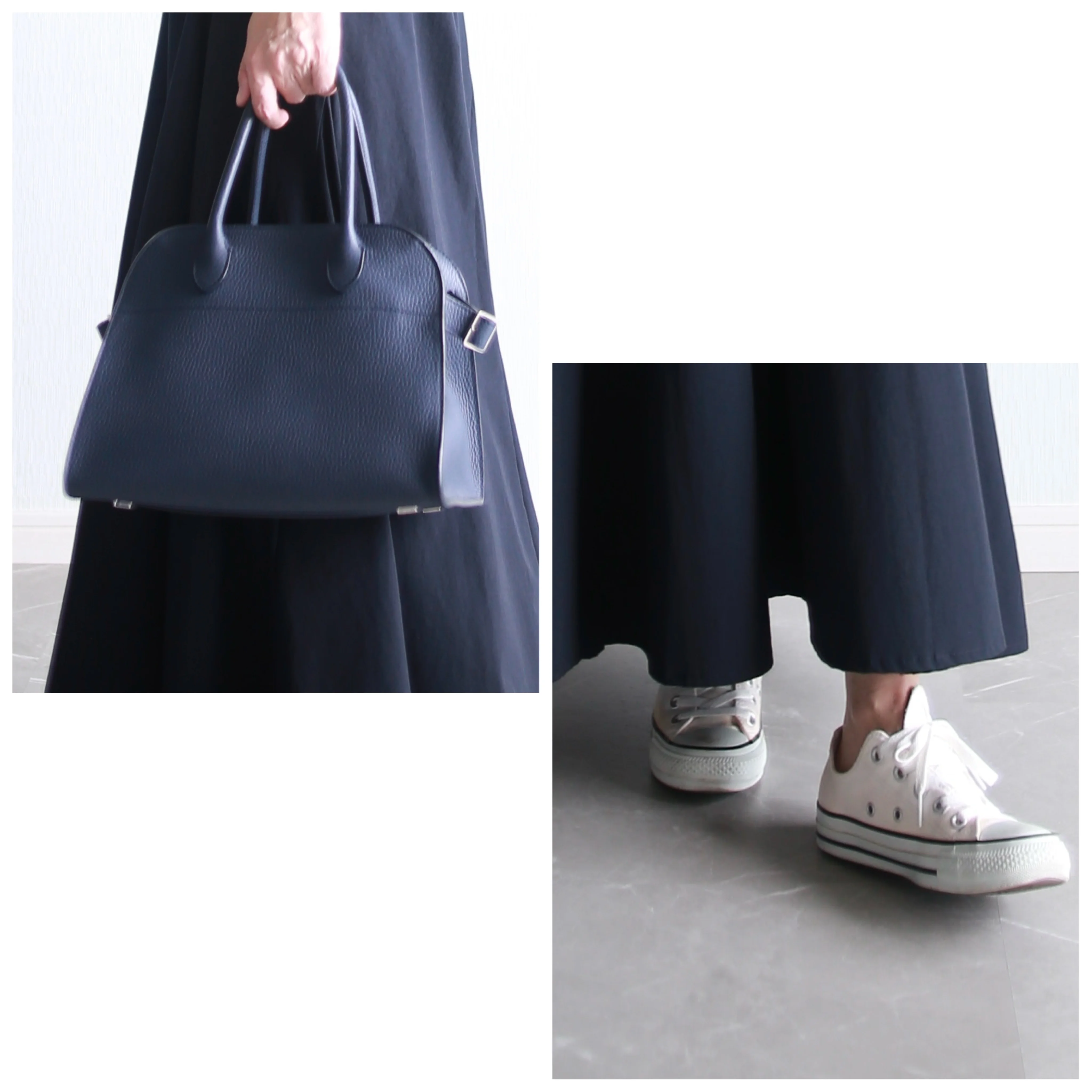 着こなし術　小柄コーデ　therow margaux10  converse