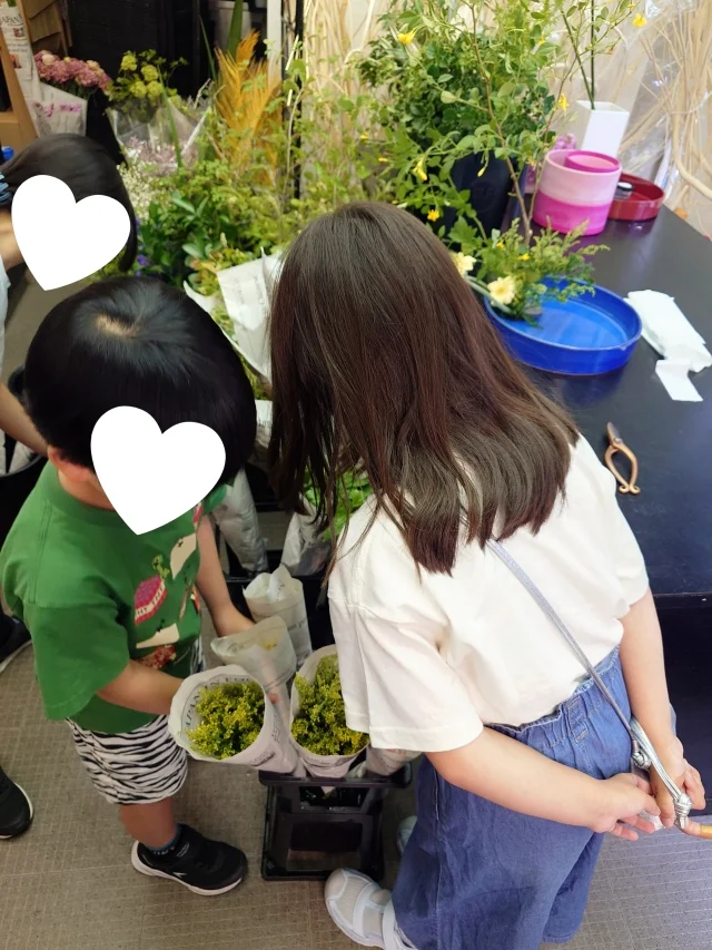 親子で【いけばな】体験レッスンへ♪_1_1-1