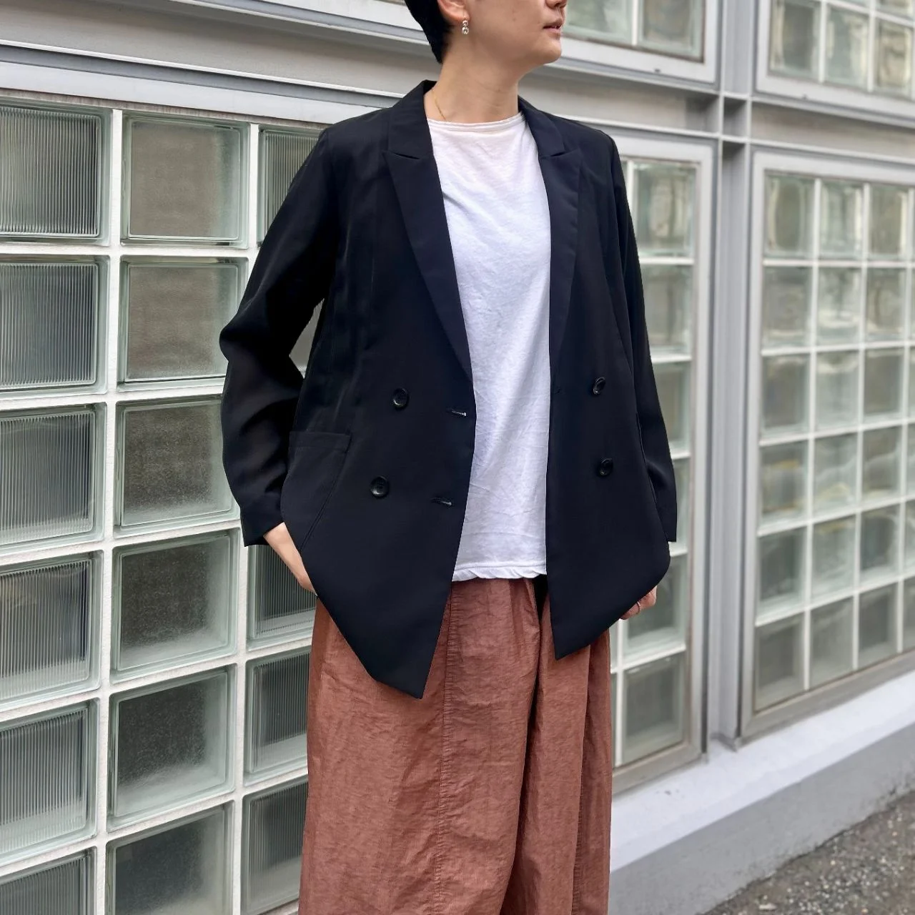 M7daysのダブルブレストシアージャケット