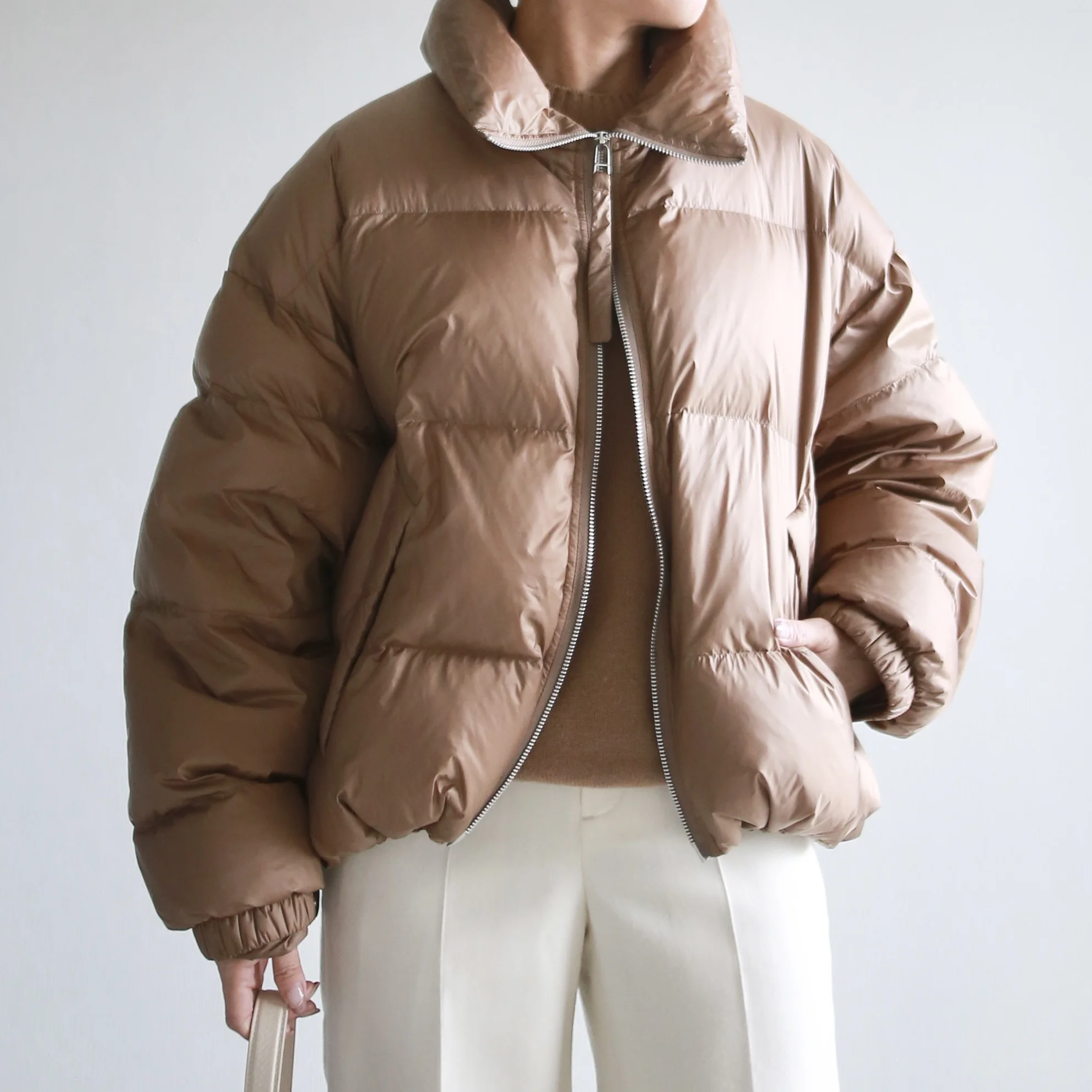 marisol upperhights bemiコラボダウン　着回し　小柄コーデ