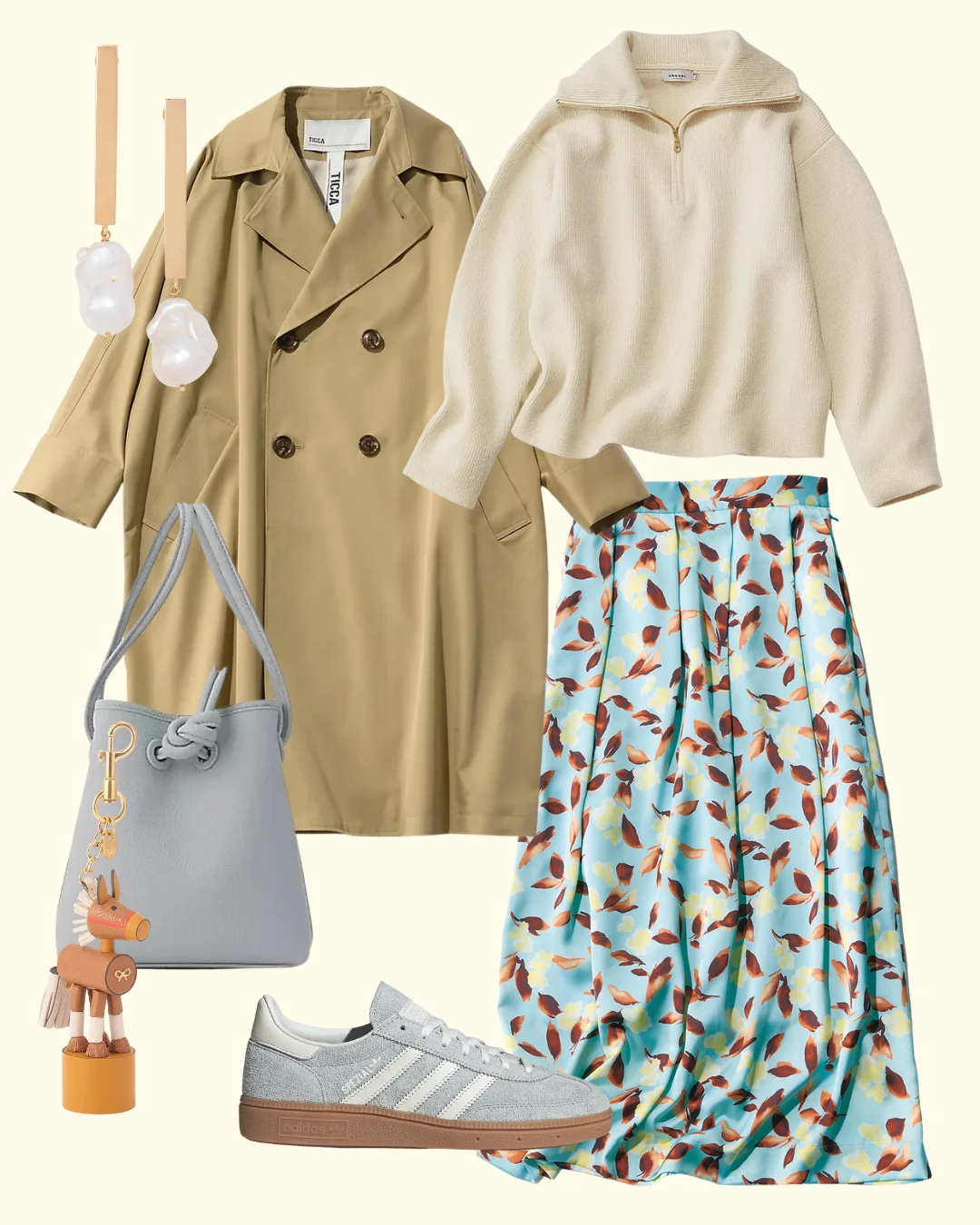 M7days（エムセブンデイズ）フラワープリントスカート