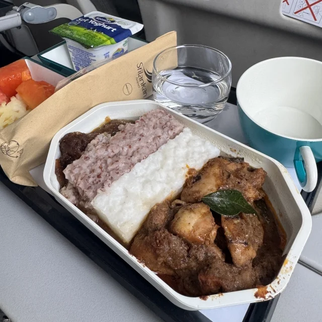 スリランカエアー機内食