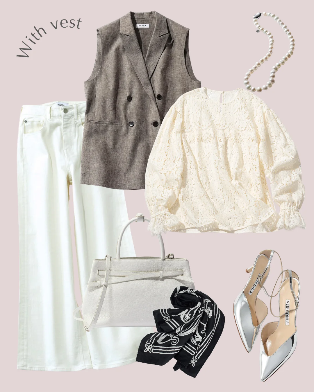 M7days 【加藤かすみさんコラボ】【洗える】 大人レースブラウス