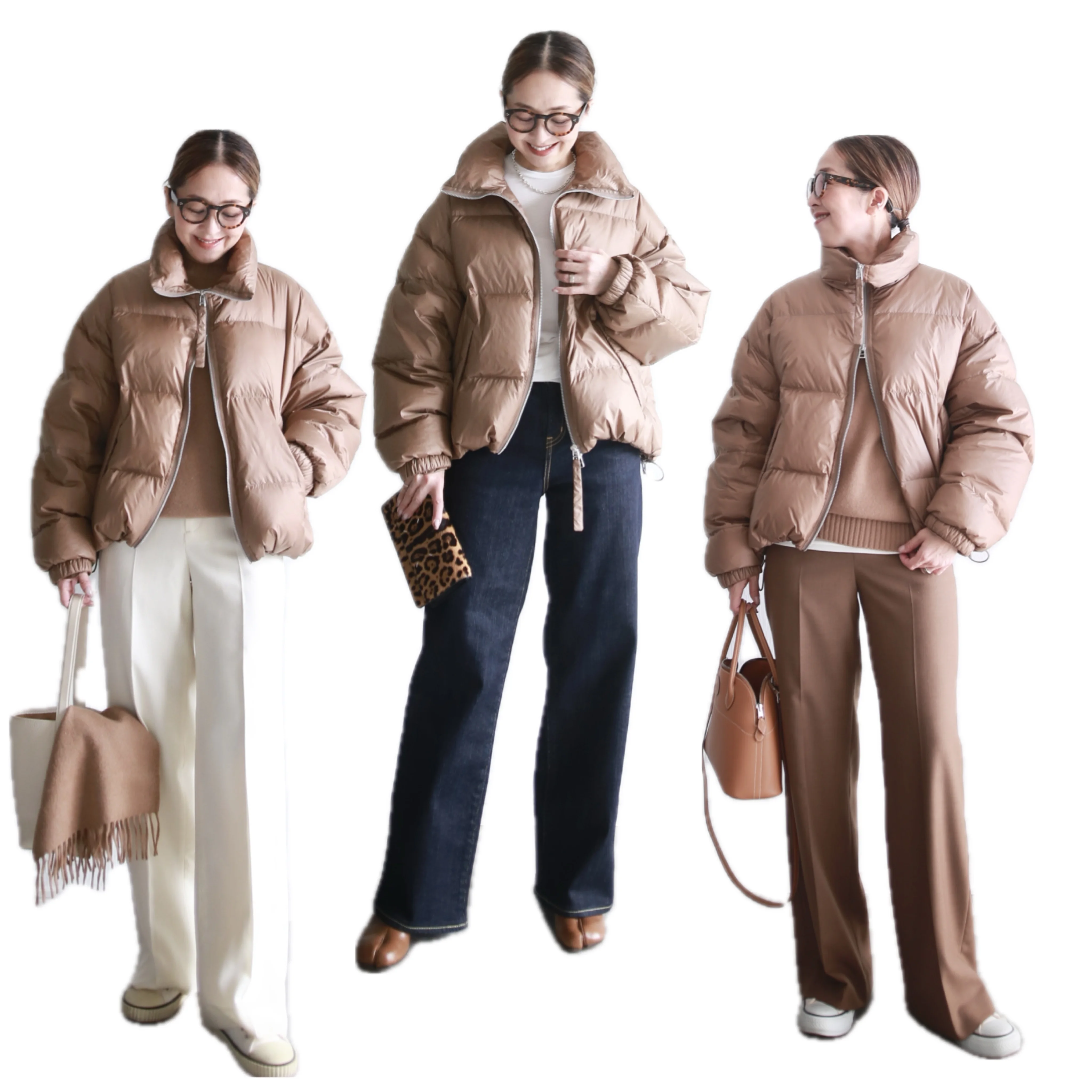 upperhights marisol bemiコラボダウン　lachen 着回し