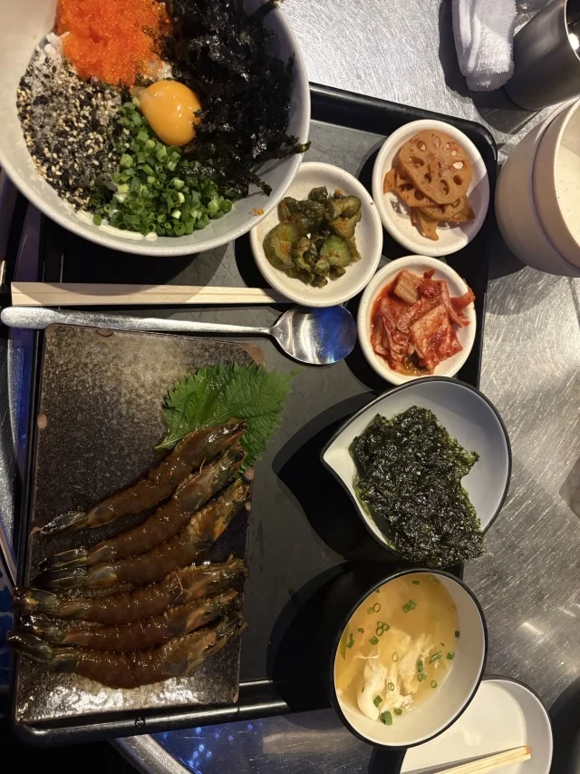 カンジャンセウの定食