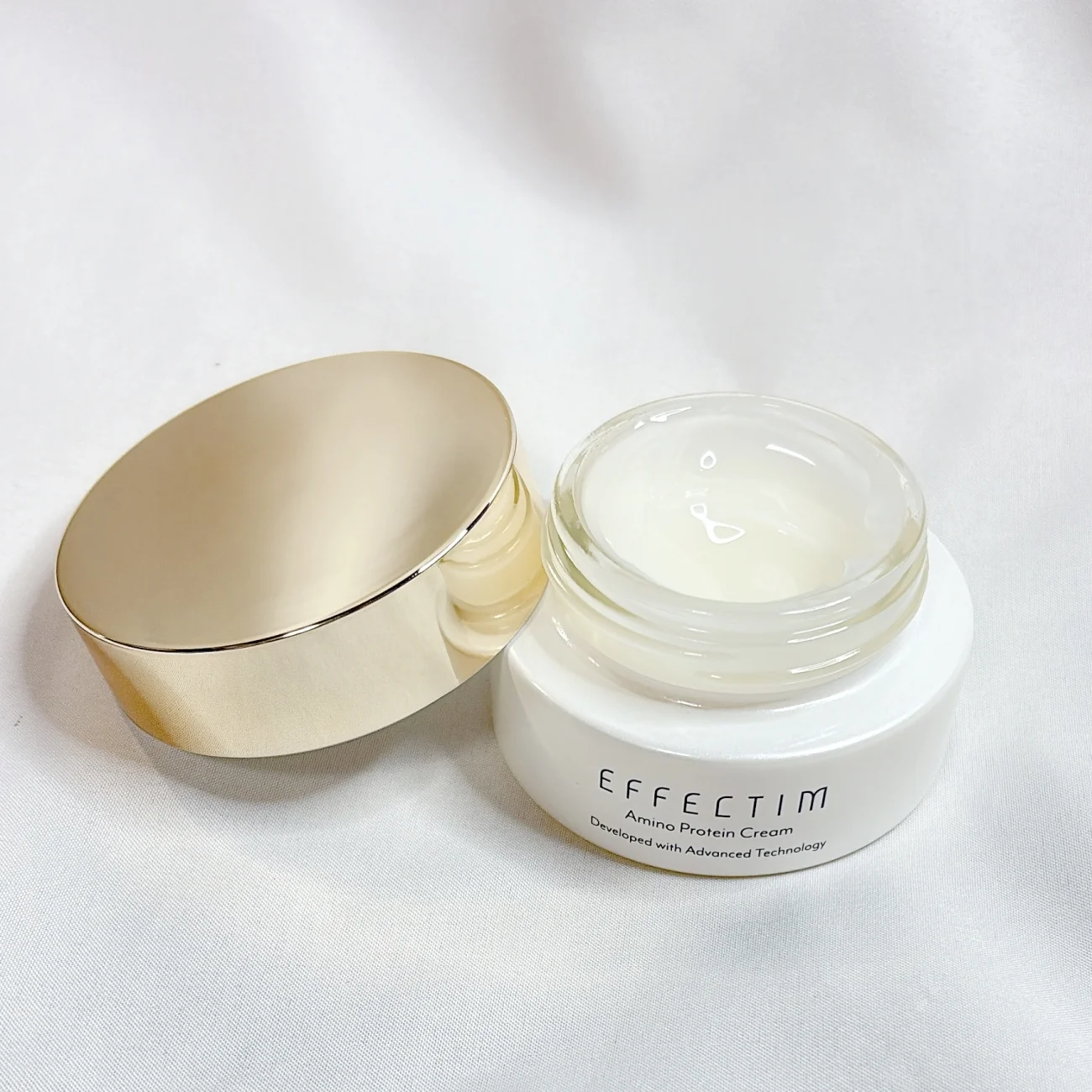アミノプロテイン クリーム 50g ¥9900(価格は編集部調べ)/エフェクティム EFFECTIM エフェクティム クイック フェイシャル トレーナー 時短&ながら美容をかなえる最新美顔器 セット使いおすすめクリーム