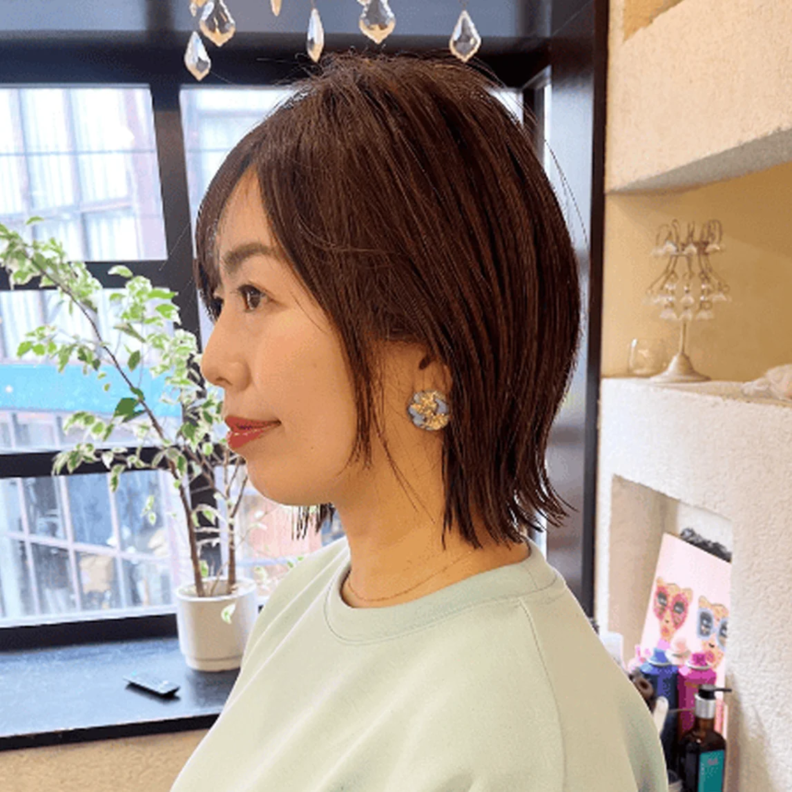 40代のミディアムヘア　