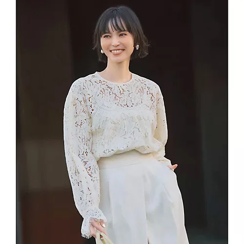 M7days 加藤かすみさんコラボ 大人レースブラウス