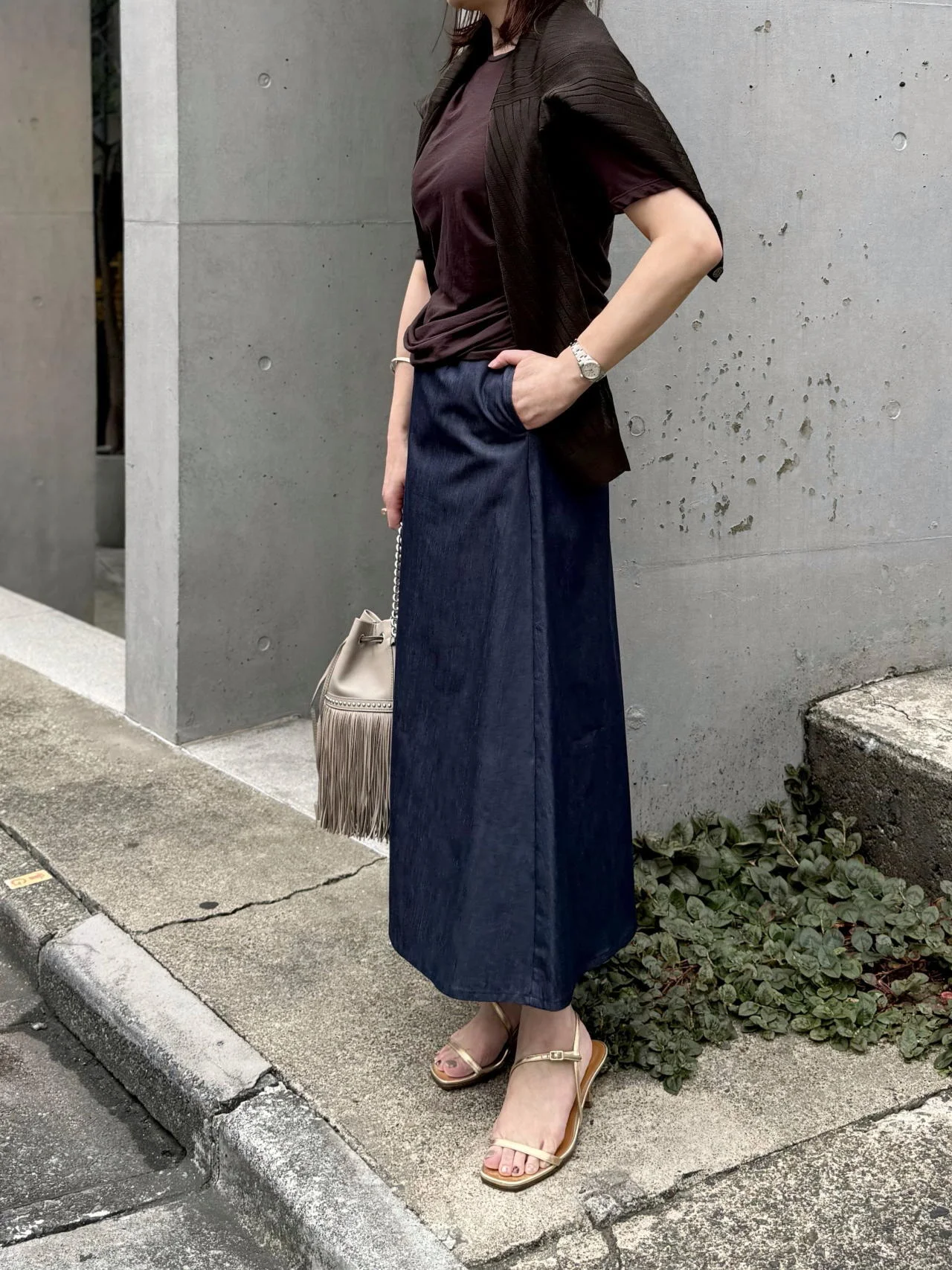 M7days　Aラインスカート コーデ