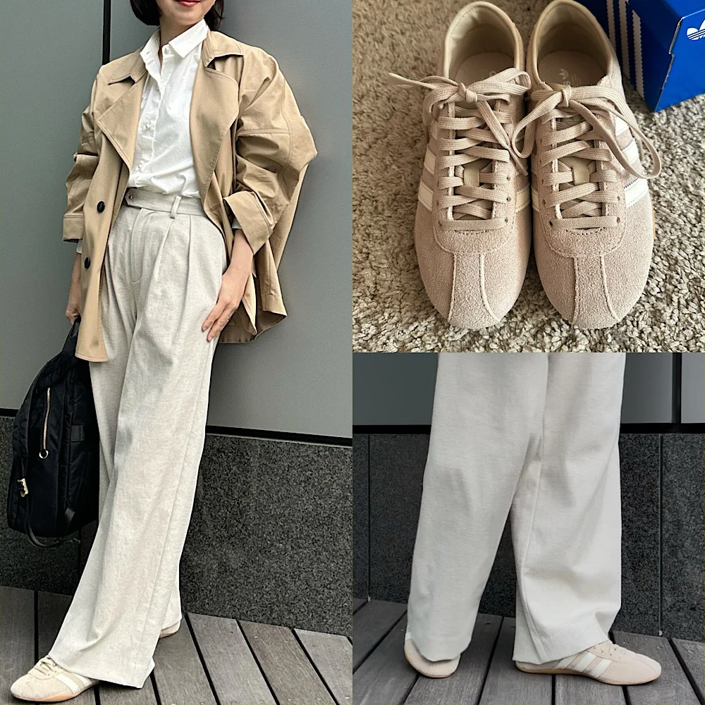 【adidas Tokyo】小柄でもバランス良く履けるニュアンスカラーのスニーカー!