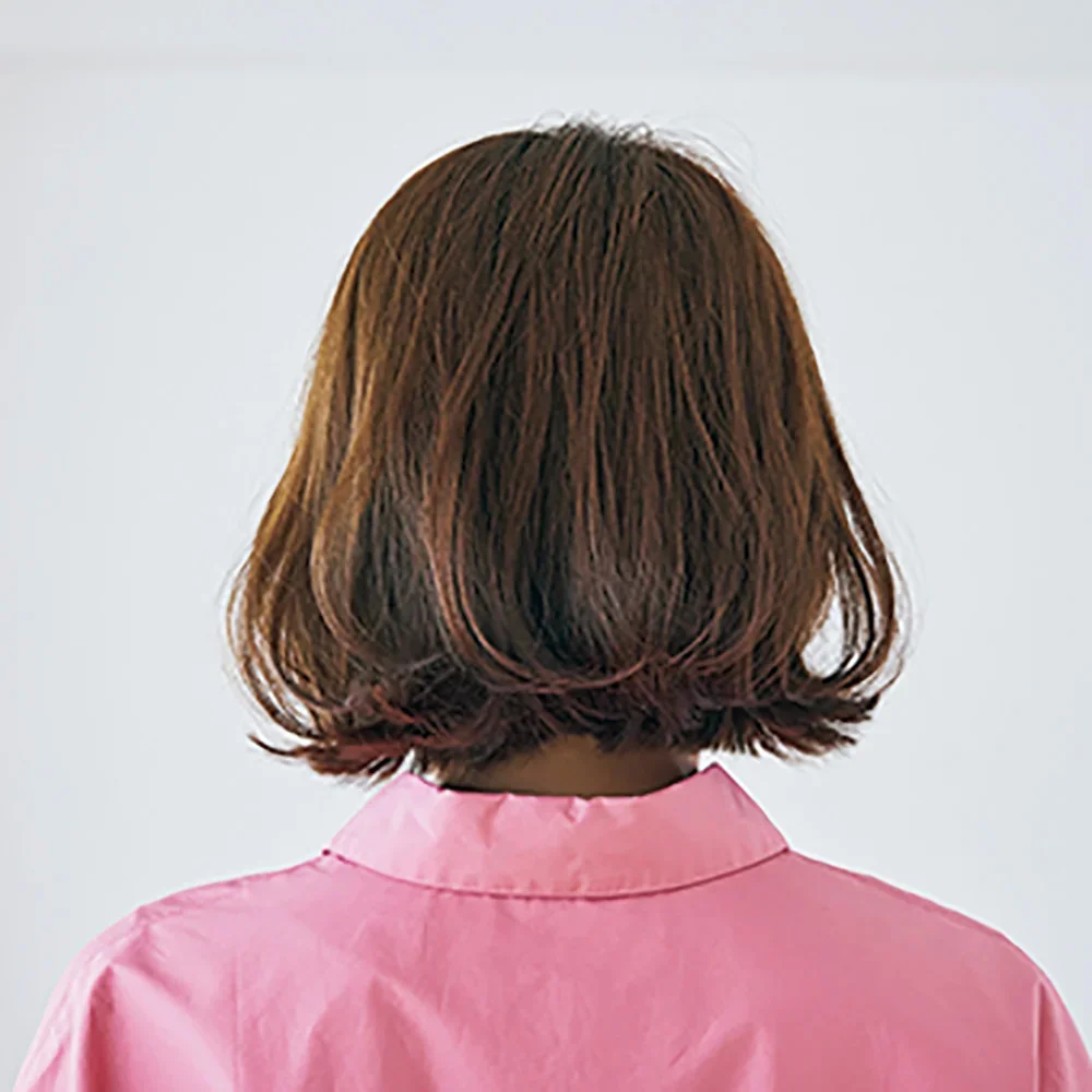 後ろから見た　40代人気ボブヘアスタイル３位
