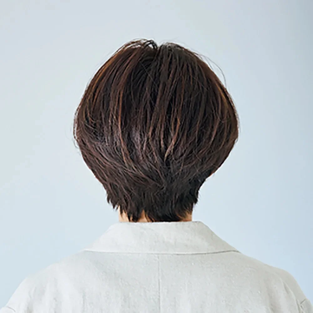 後ろから見た　人気ショートヘアスタイル6位の髪型