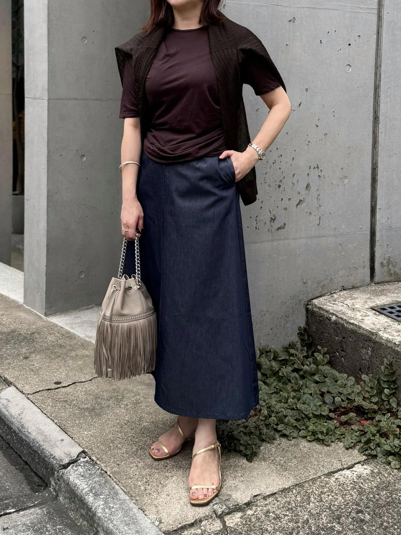 M7days　Aラインスカート コーデ