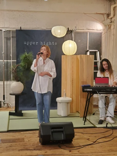 upper hights×Moosgaard姉妹コラボデニムイベントの会場風景
