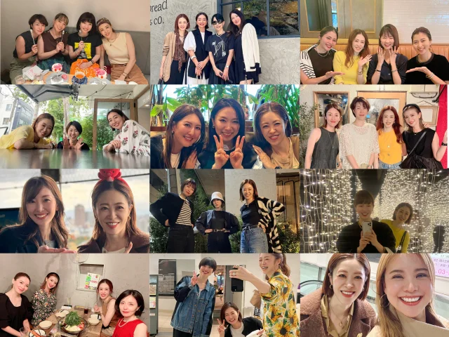 美女組メンバーとの写真