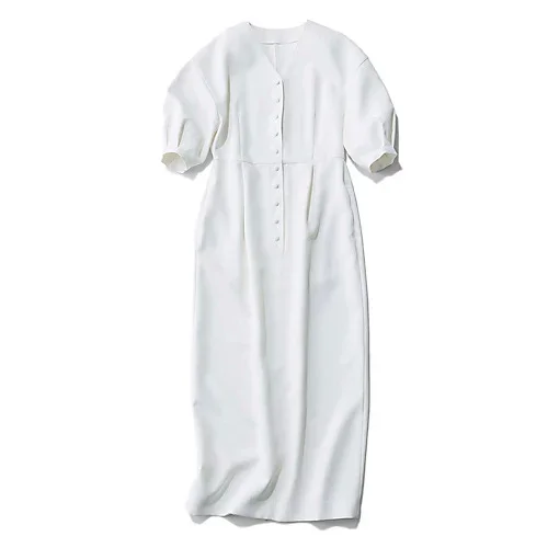 エムセブンデイズ　すっきり見えコクーンワンピース