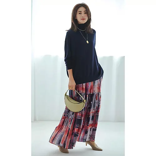 SACRA ブラッシュペインティングの スカート