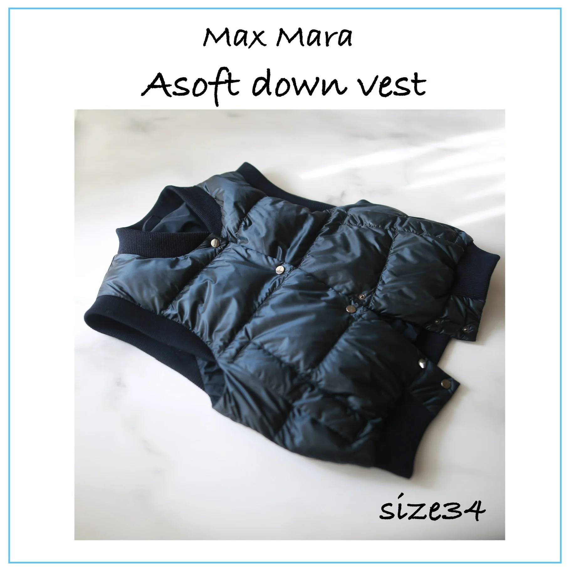 maxmara asoft ダウンベスト size34 小柄　SALE品