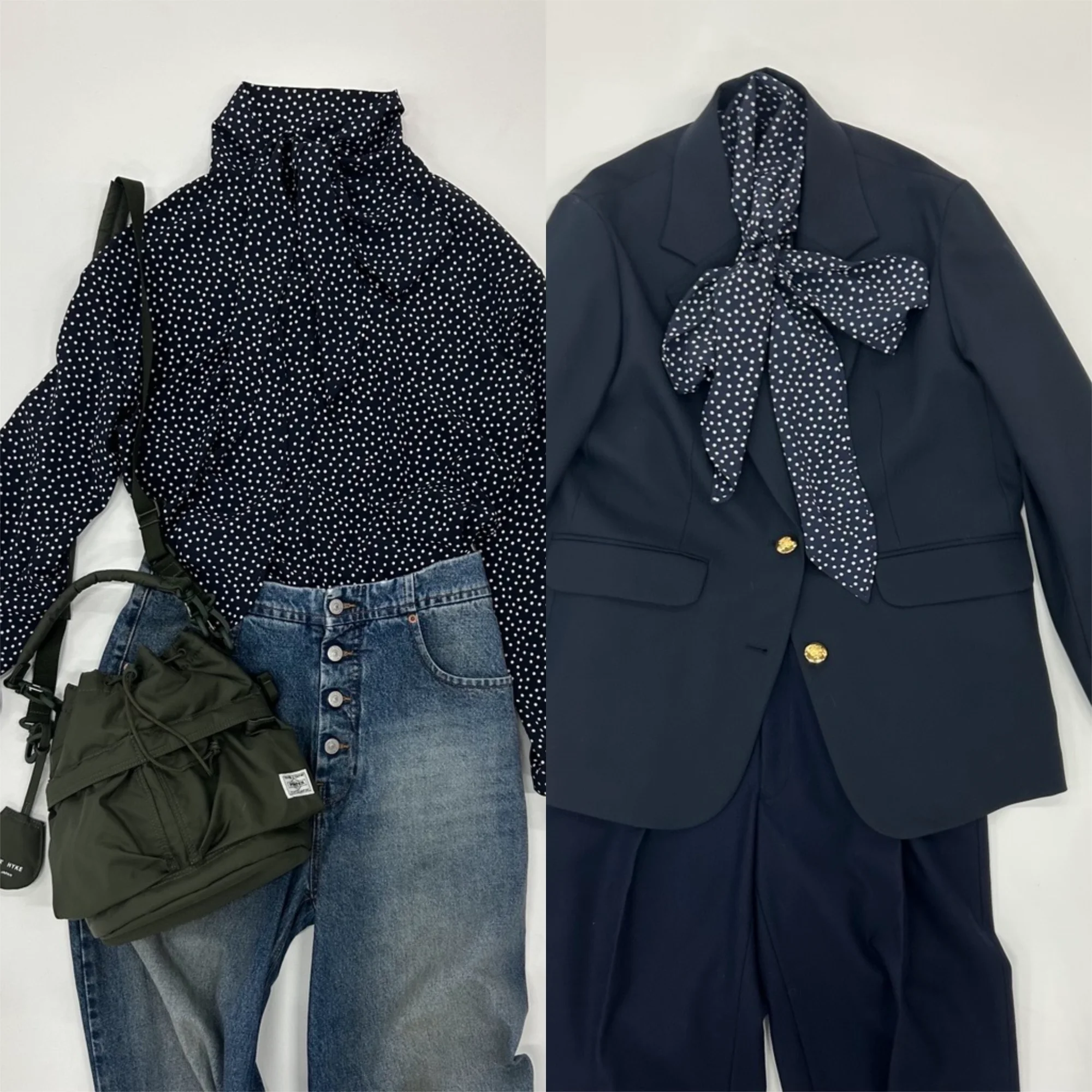 40代のための「トレンド×きちんと」はドット柄ボウタイブラウスにお任せ！【Marisolスタッフの自腹買い#135】