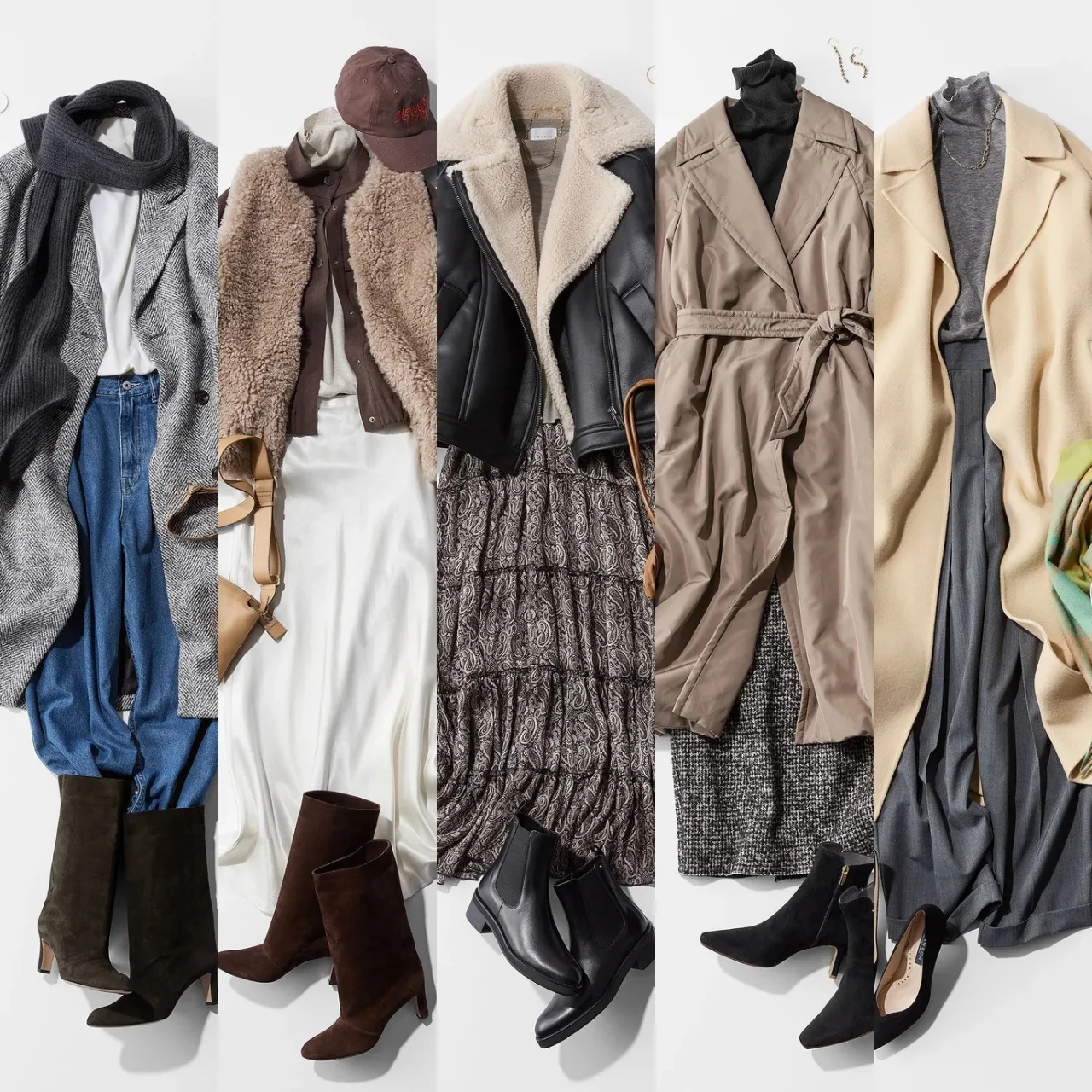 オーソドックスな上品カジュアルから軽さがうれしいロングコートの装いまで【アラフォーの１週間コーデ】