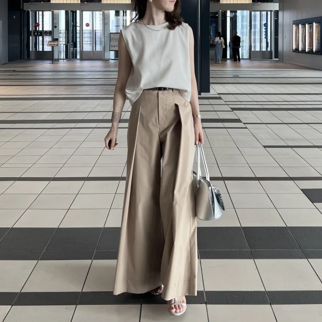 夏コーデ救済！涼しく着回すきれいめセットアップ４Style._1_5
