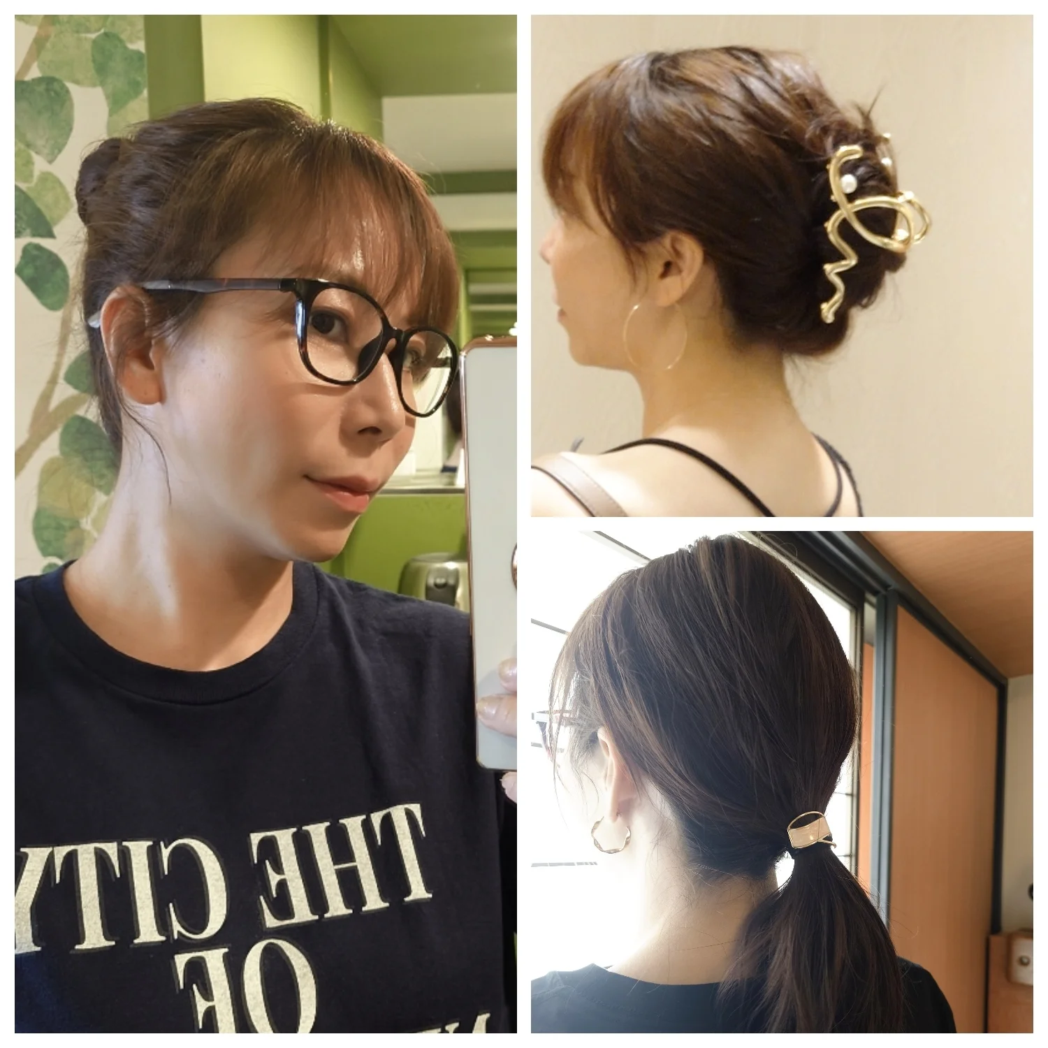 3COINSのヘアアクセサリーを使った夏の簡単ヘアアレンジ♪