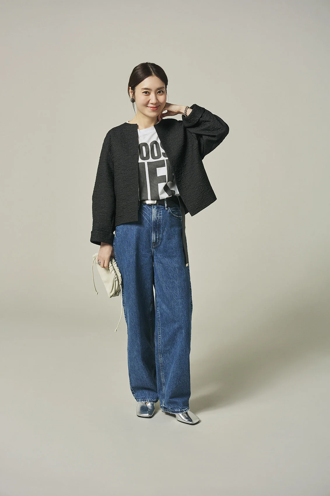 【洗えるカセット服】エディター東原妙子さんのコラボ服を本人私服MIXコーデ6選_1_4