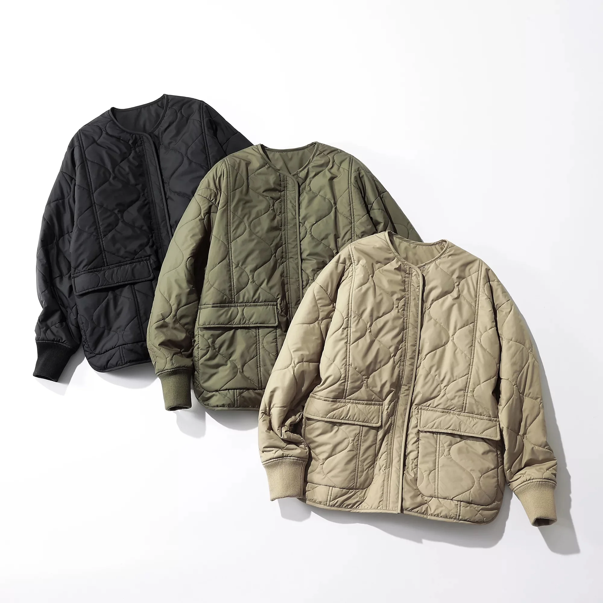 CALUX　QUILTED JACKET（リバーシブル仕立て）