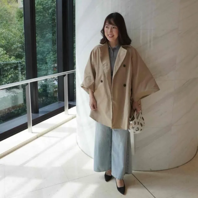 トレンチポンチョコート