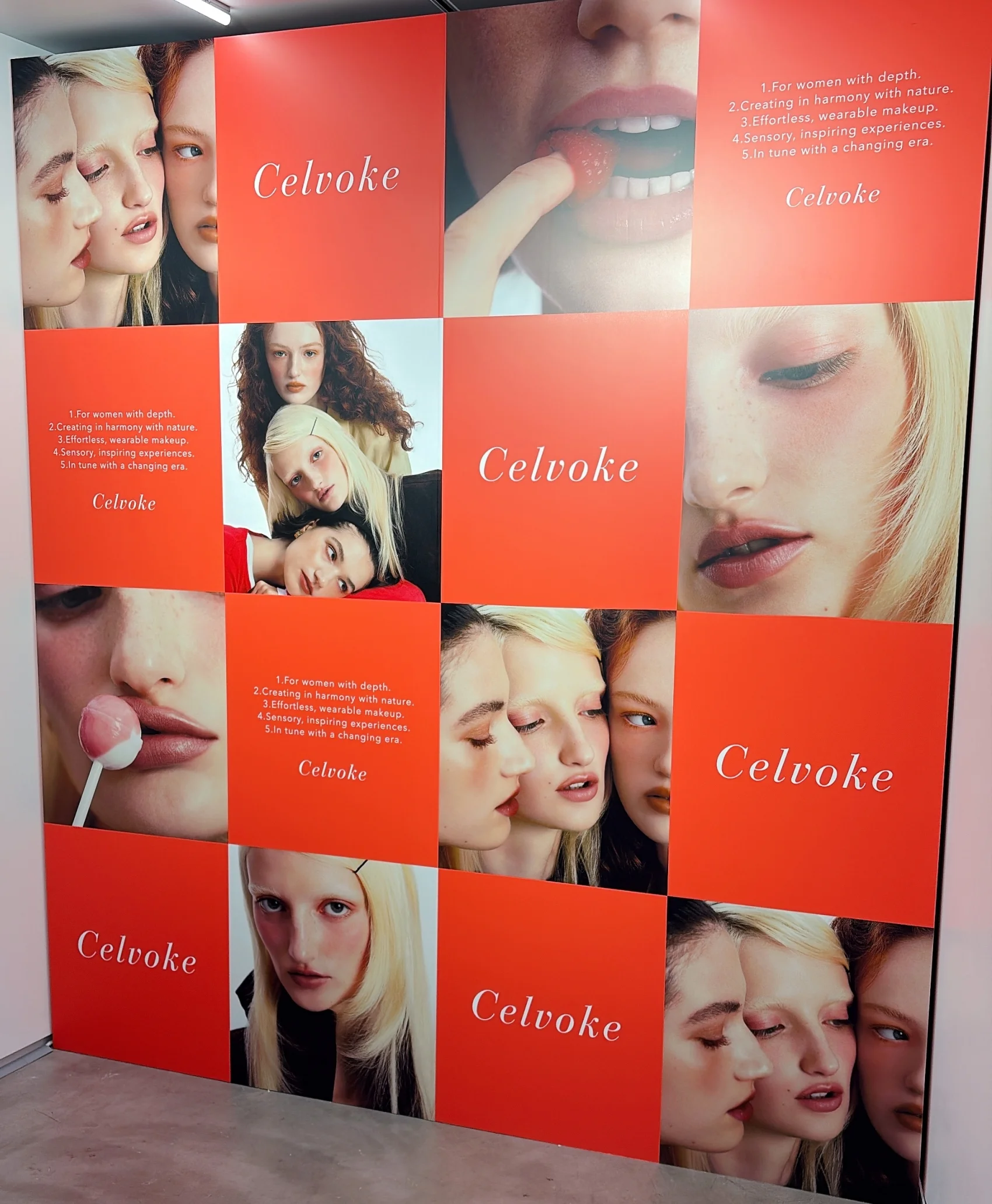 2025 新作コスメ　ByGLOW サプリメント　発表会の展示