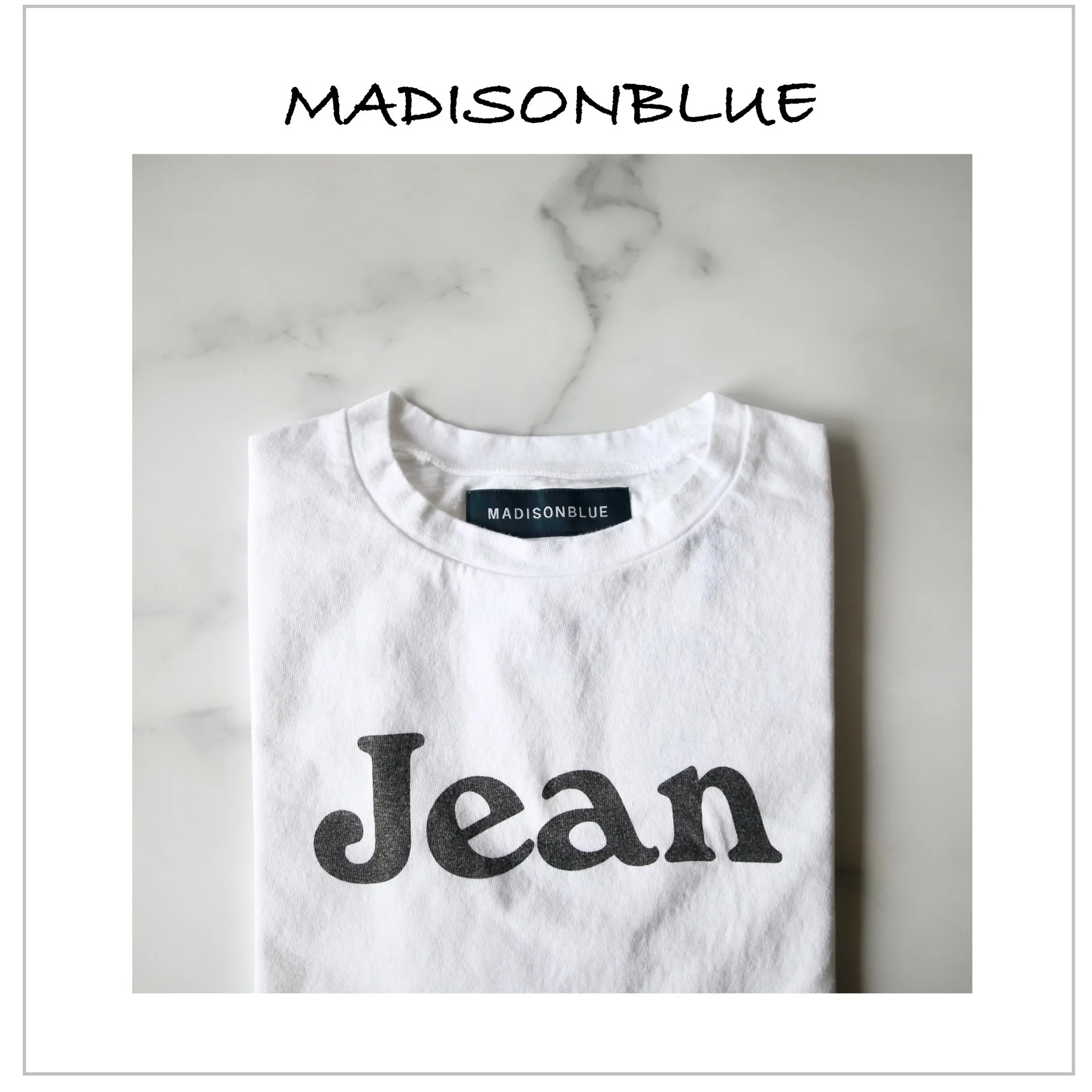 MADISONBLUE プリントTシャツ　2025SS JeanTシャツ