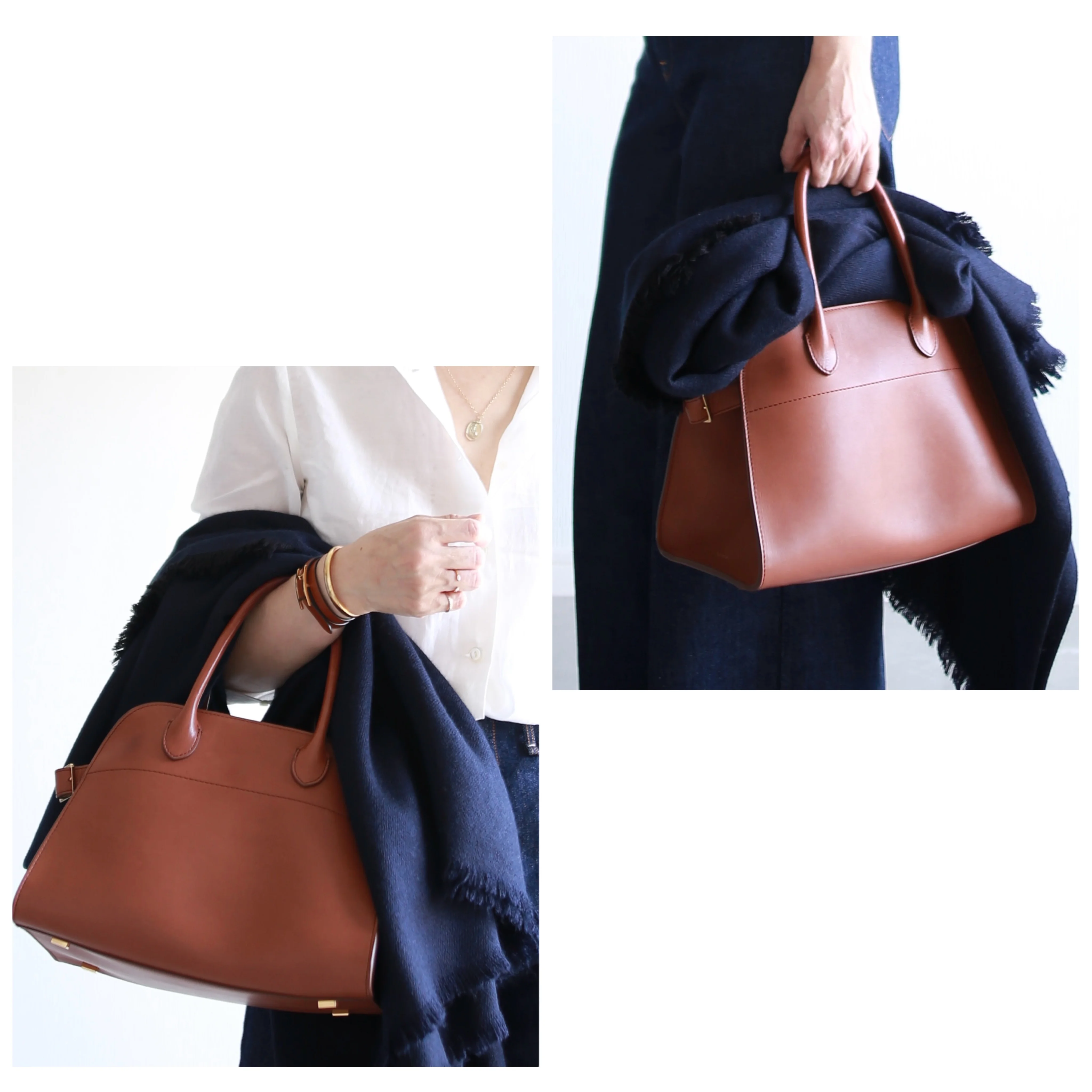 小柄コーデ　着こなし術　alonpicashmere ALONPI therow therowbag   Margaux10