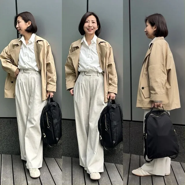 春コーデは小物で更新！ バッグ＆シューズで叶う軽やかスタイル【40代ファッション】_1_7